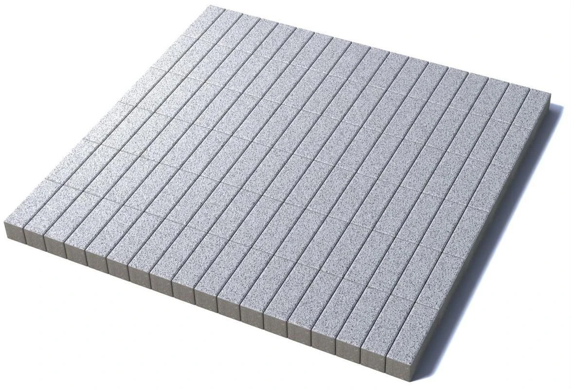 Тротуарная плитка Паркет 180х60, мрамор, белый с черным