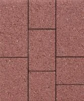 Тротуарная плитка Трио, 60 мм, красный
