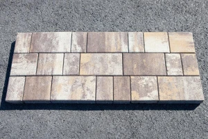 Купите тротуарную плитку Б.1.Фсм.6 - Доломит (бело-бежево-темнокоричневый)