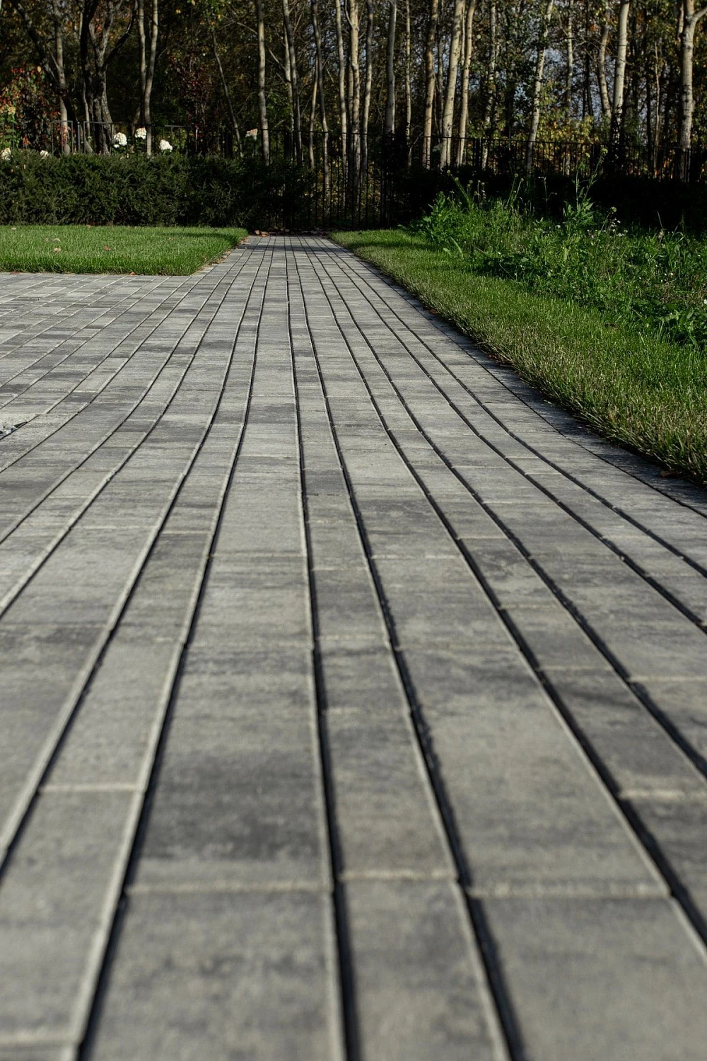 Ландшафтный дизайн в Тюмени с плиткой Ригель, Трио, 300х900 мм