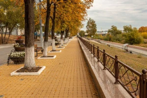 Тротуарная плитка Классико, гладкая желтая