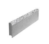 Бордюр шарнирный 500х200х80 мм, мрамор, белый с черным