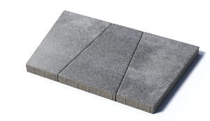 Тротуарная плитка Рутрум, 80 мм, Шунгит