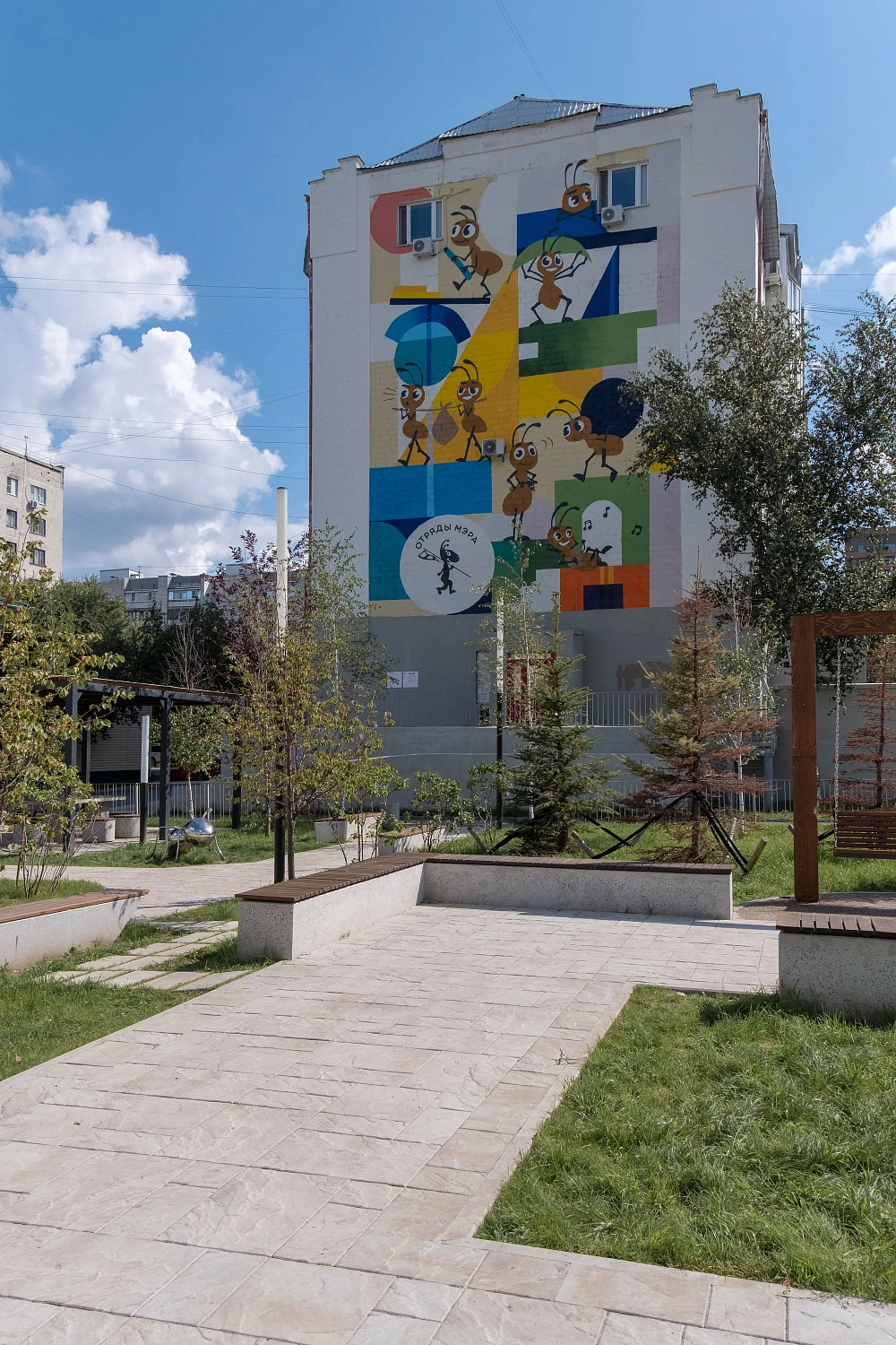 Сквер Отрядов мэра в Тюмени