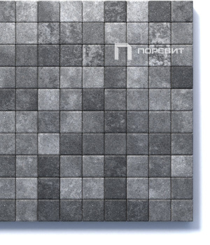 Купите тротуарную плитку Б.3.К.6 гладкий листопад (черный, белый) - Антрацит