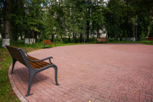 Тротуарная плитка Антик Б.3.А.6 гранит красный